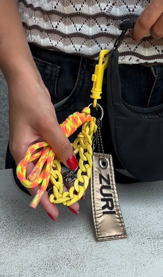 Bag charm - Gold x Yellow