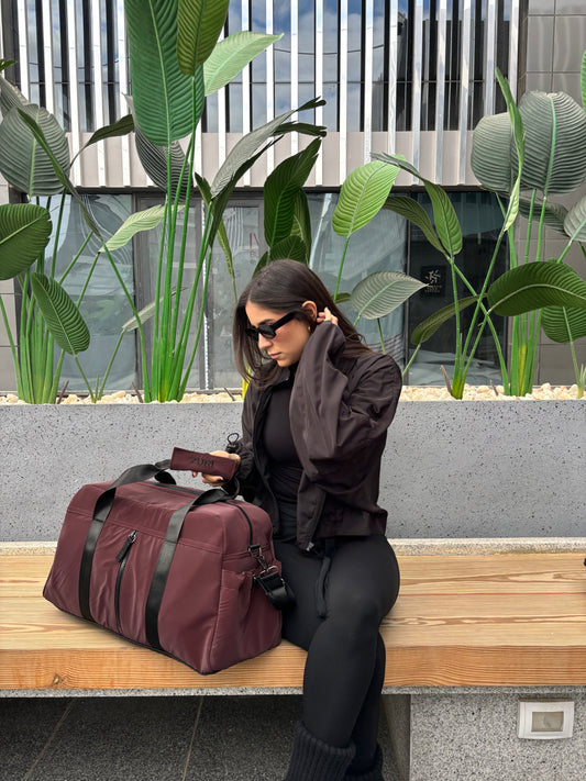 Luna Duffle- Burgundy