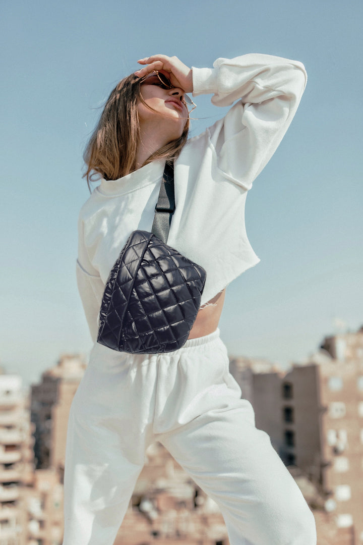 Puffy fanny pack - Black