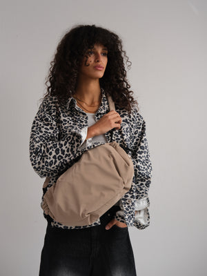 Medium String Bag - Cafe