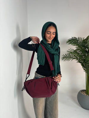 Burgundy- Medium String Bag