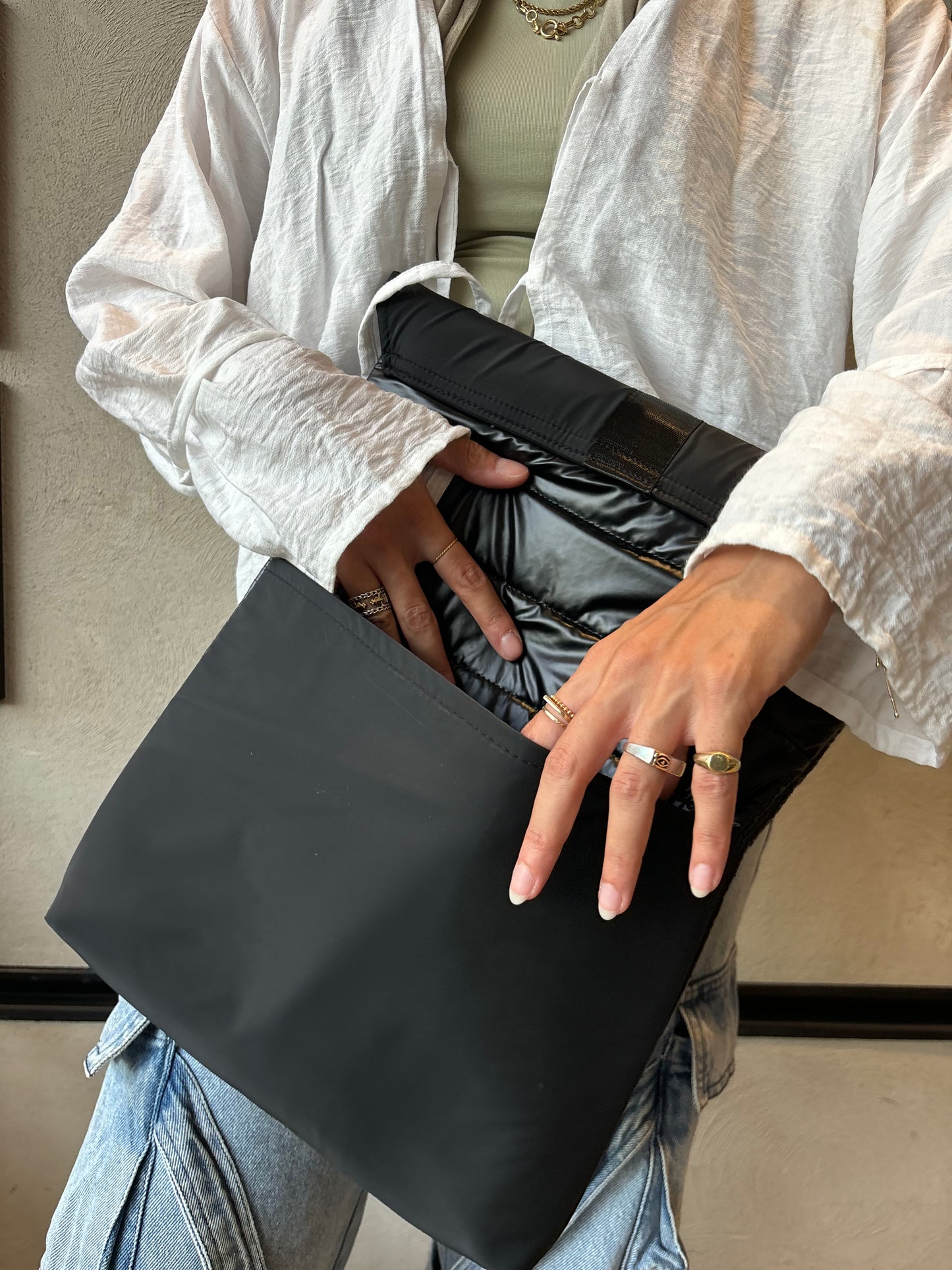 Laptop sleeve - Metallic Black