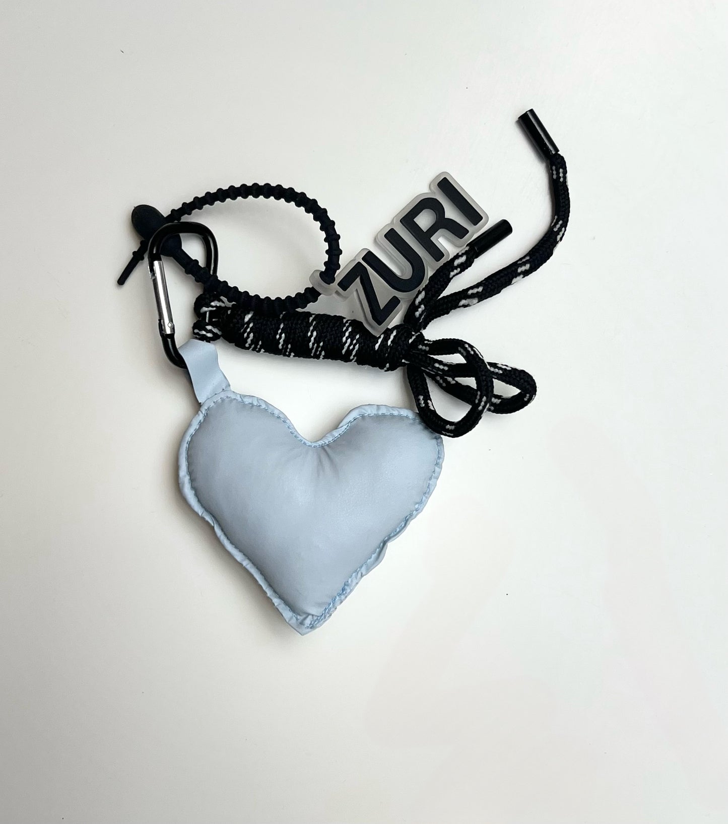 Heart charm - Light blue