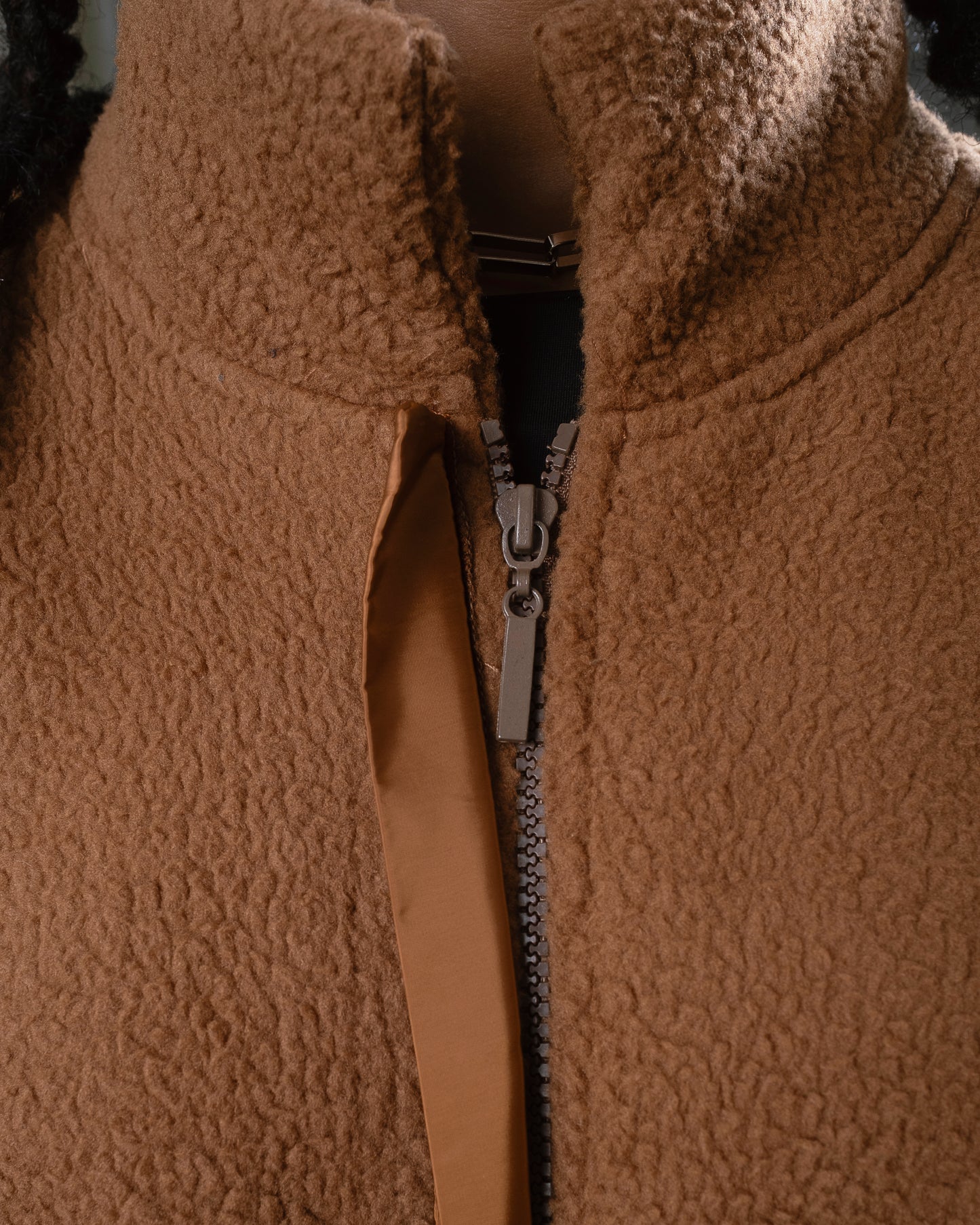 Brown fleece coat