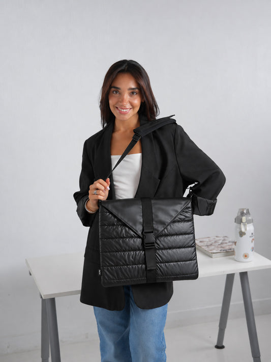Laptop bag - Metallic Black