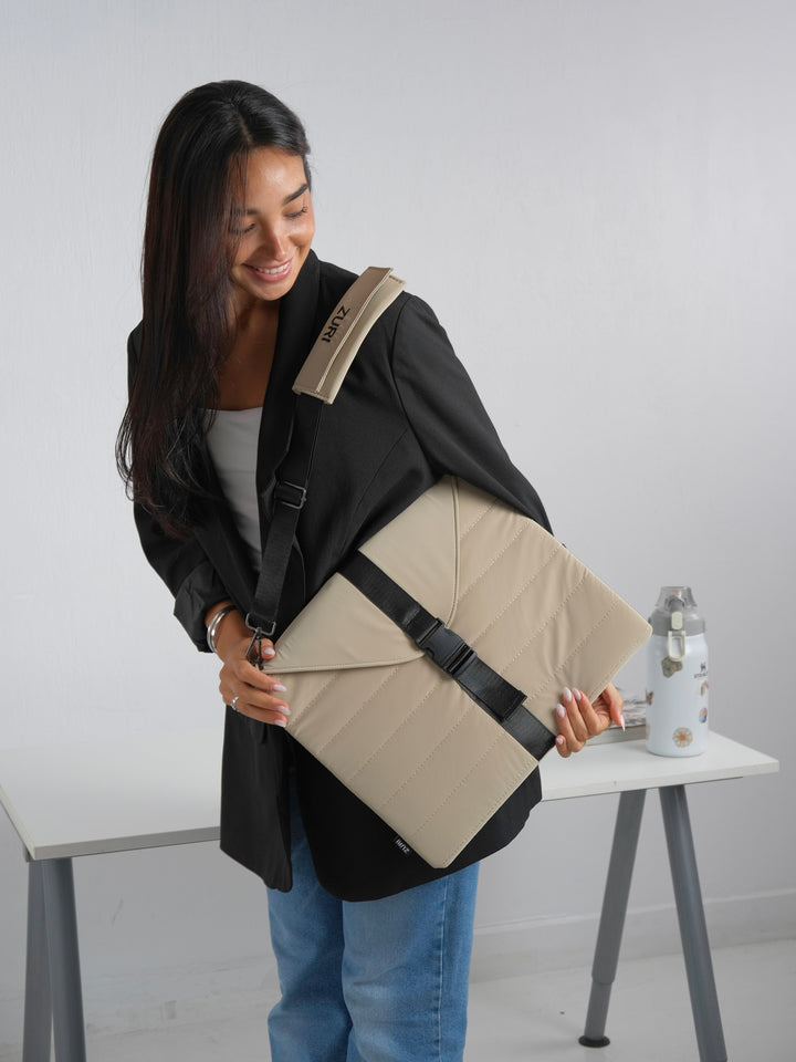 Laptop bag - Beige