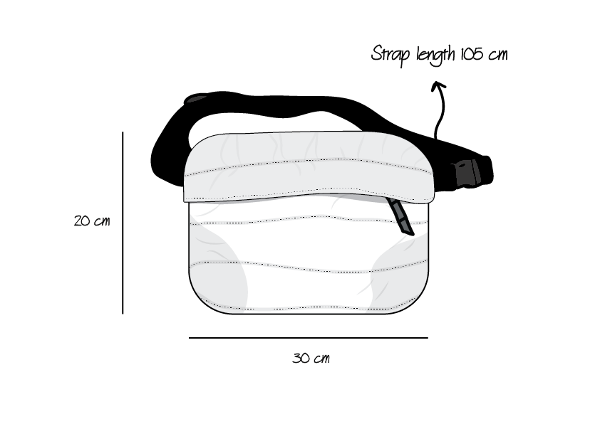 QUAD BLACK WAIST BAG