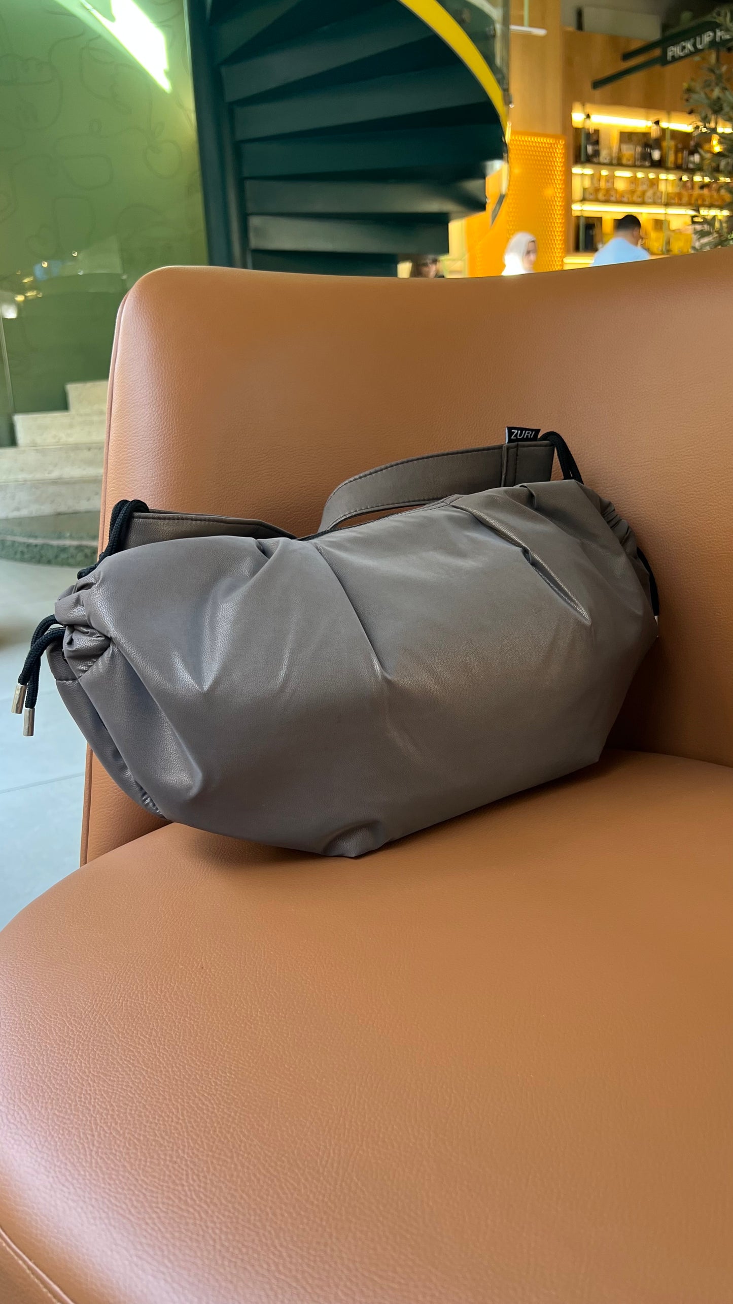 Medium String Bag - Chocolate