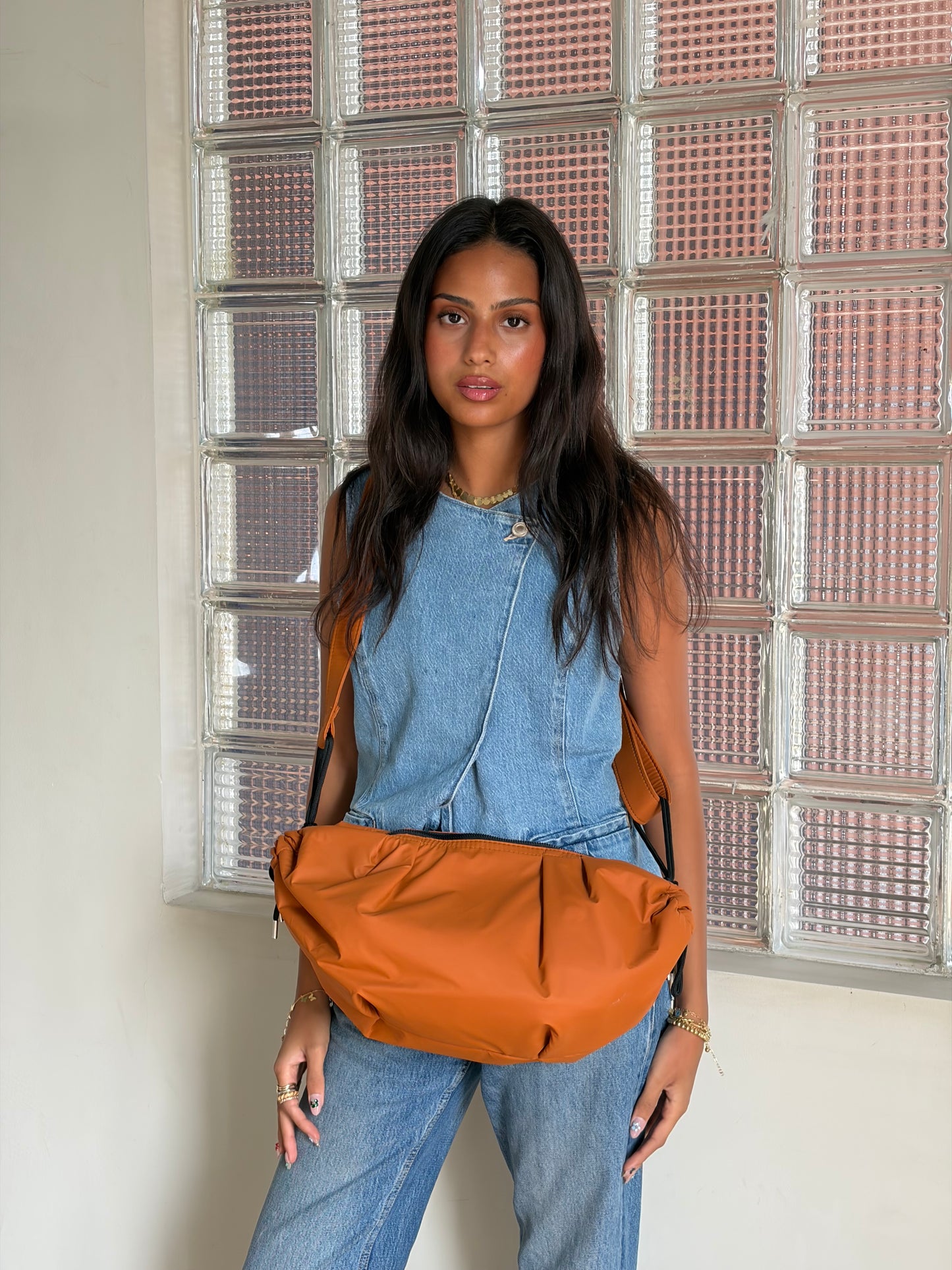 Medium String Bag - Orange