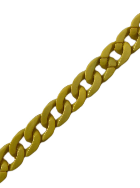 Yellow plastic chain