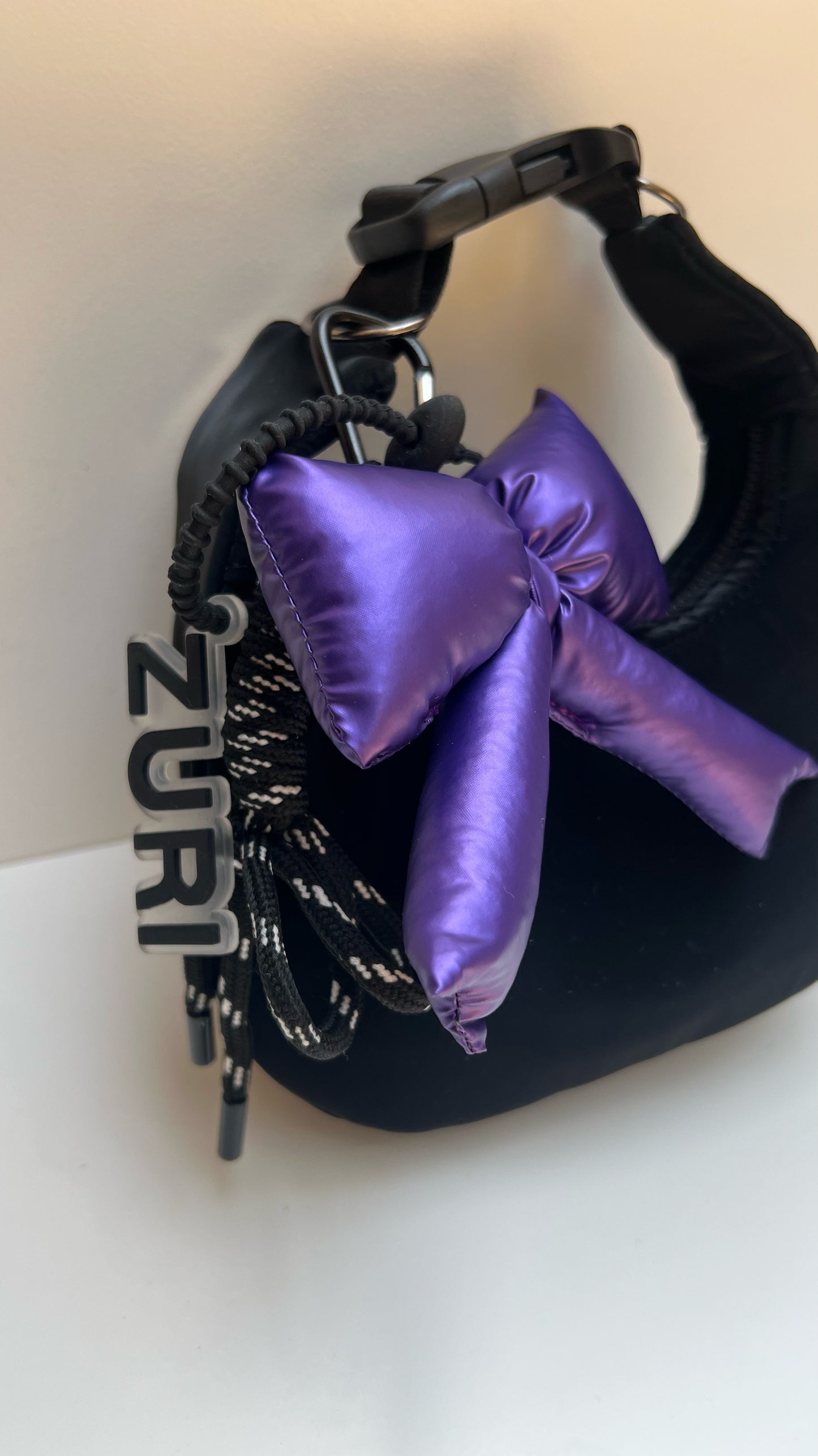 Ribbon charm - Purple