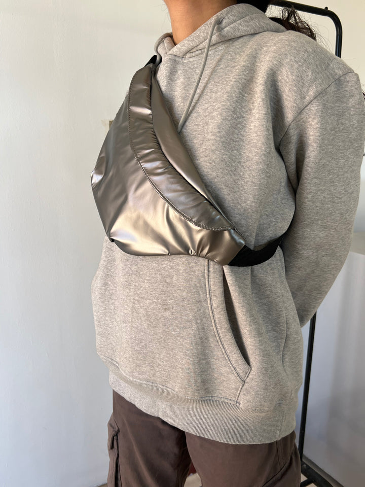 Fanny pack dark silver