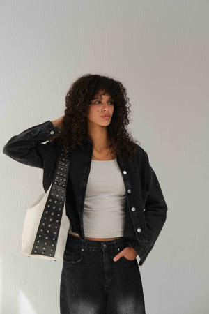 Kamara Grande studs - Off white
