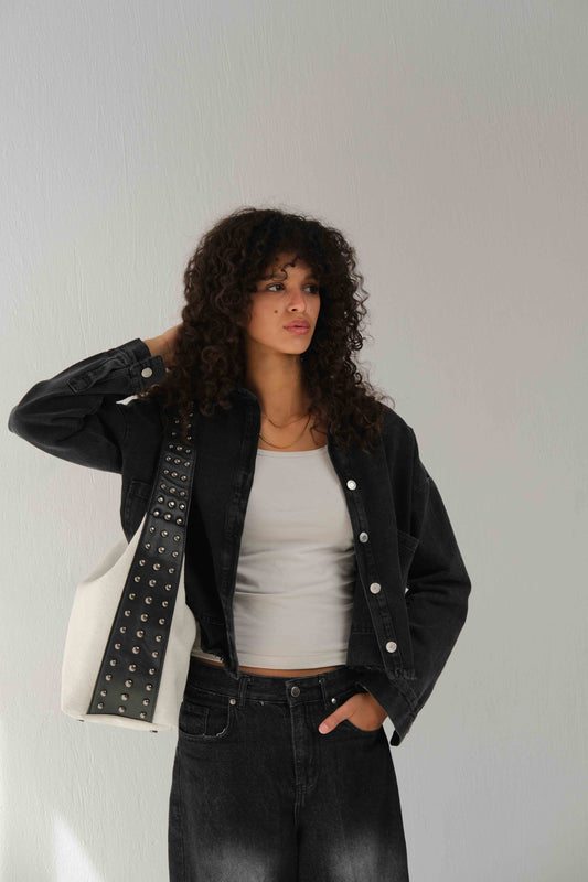Kamara Grande studs - Off white