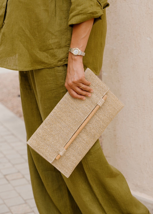 Kaya Clutch - Beige