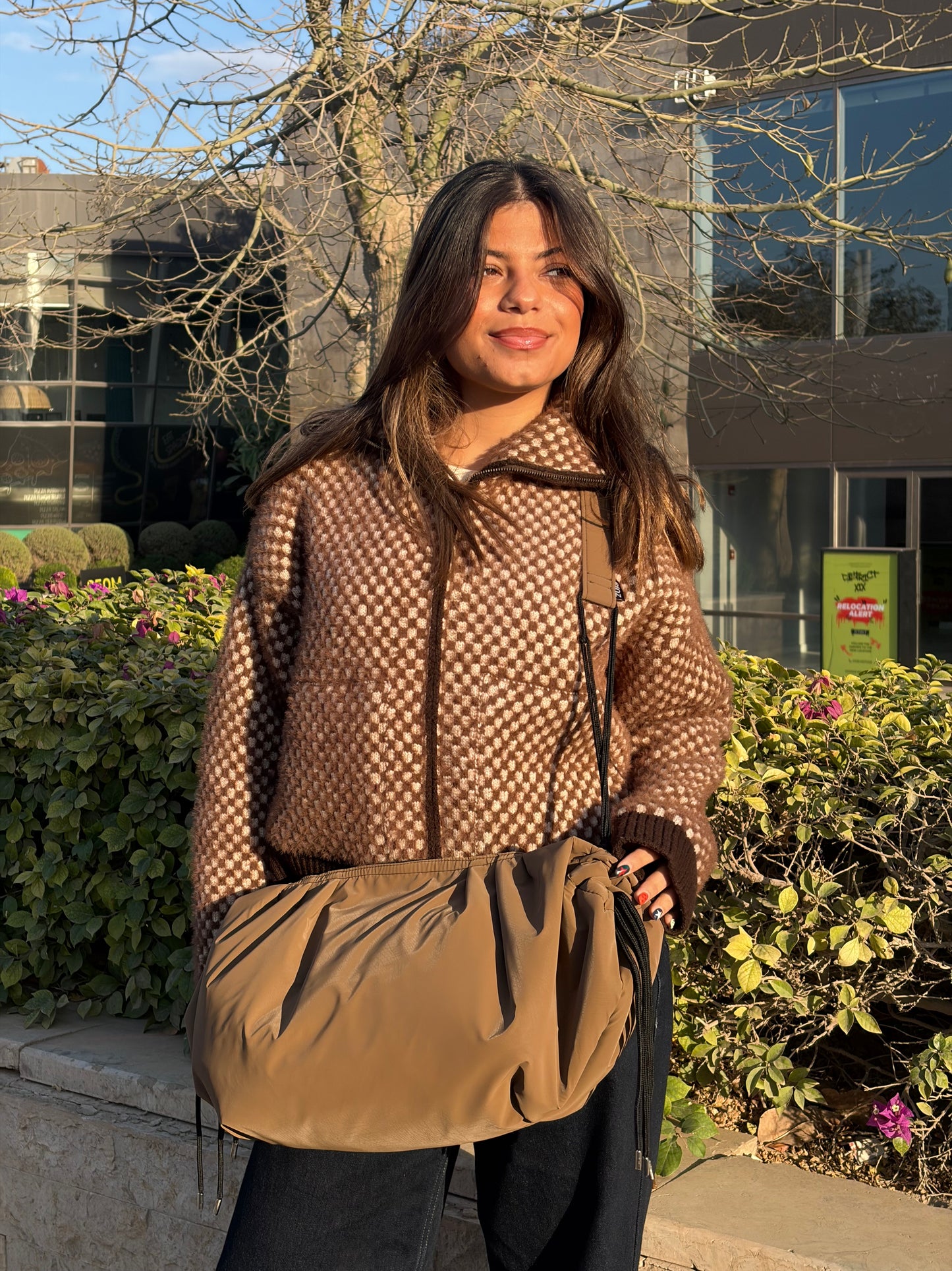 Large string bag - Mocha
