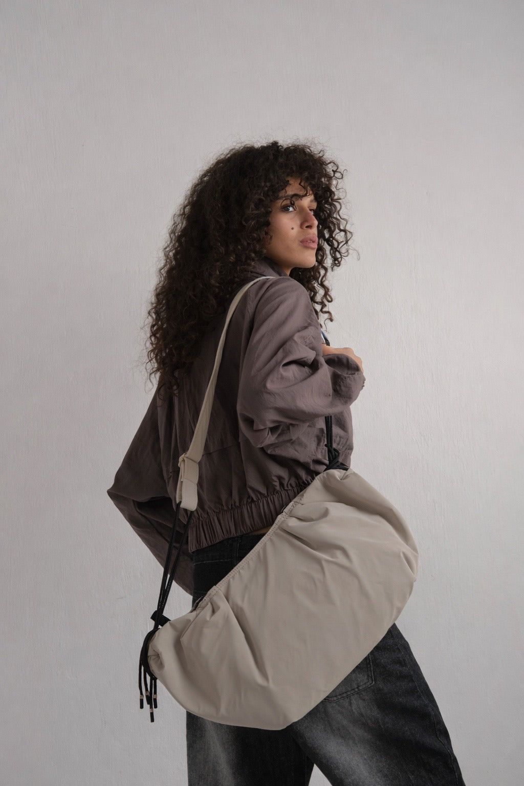 Large string bag - Beige