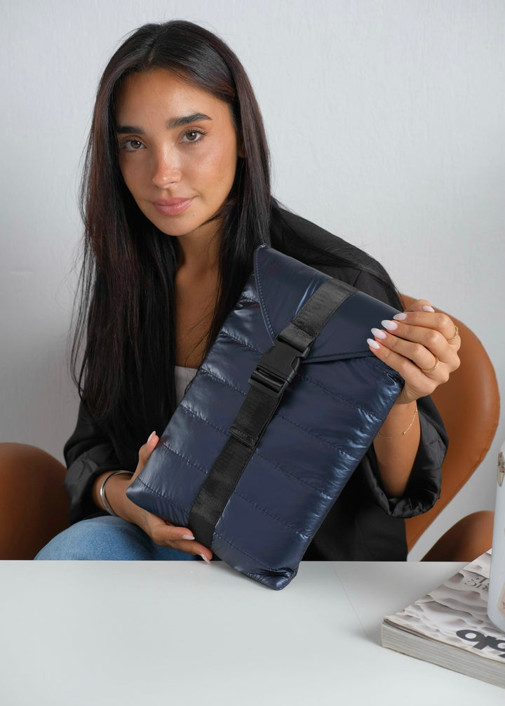 Laptop sleeve mini - Metallic Navy Blue