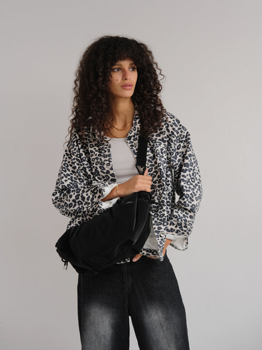 Medium String Bag - Black