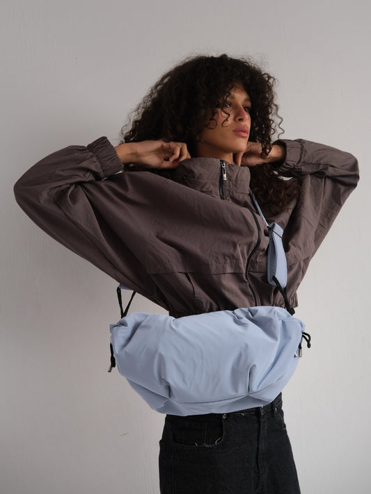 Medium String Bag - Light blue