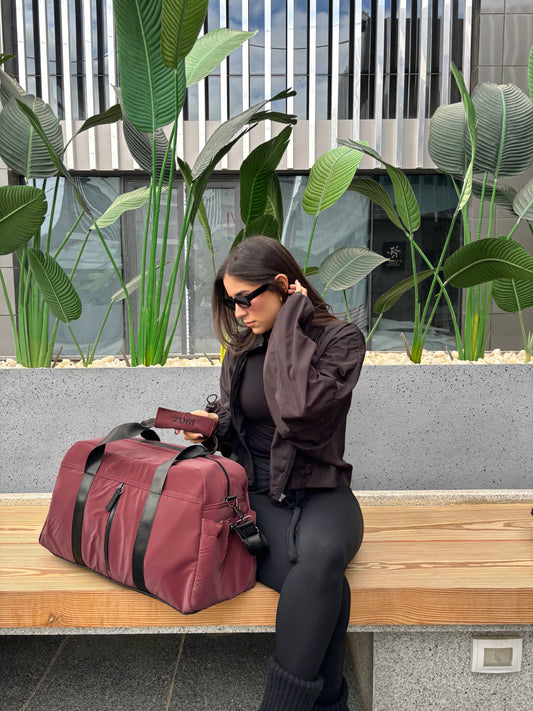 Luna Duffle- Burgundy