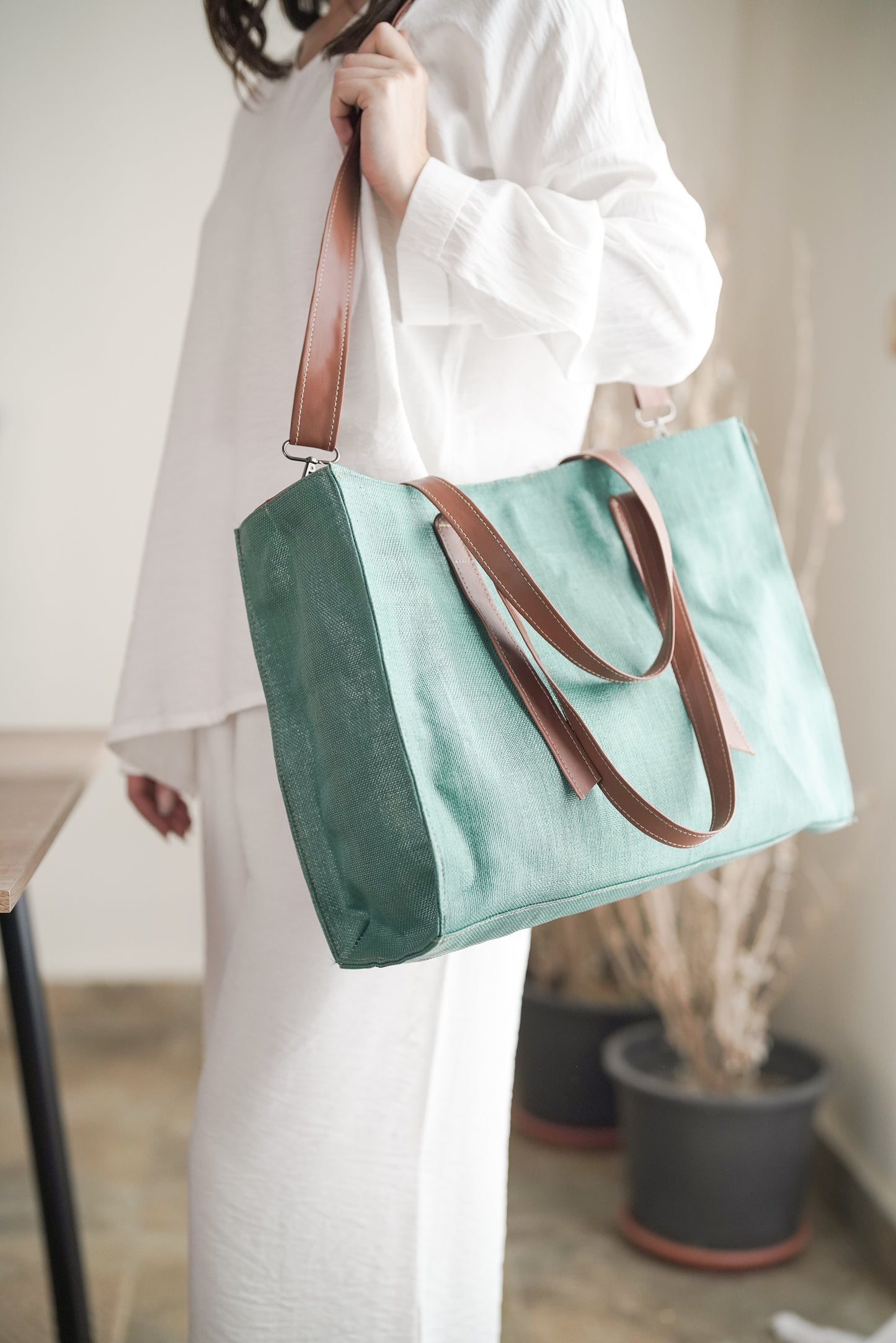 Green Tote Bag