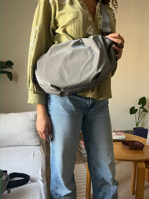 Medium String Bag - Grey